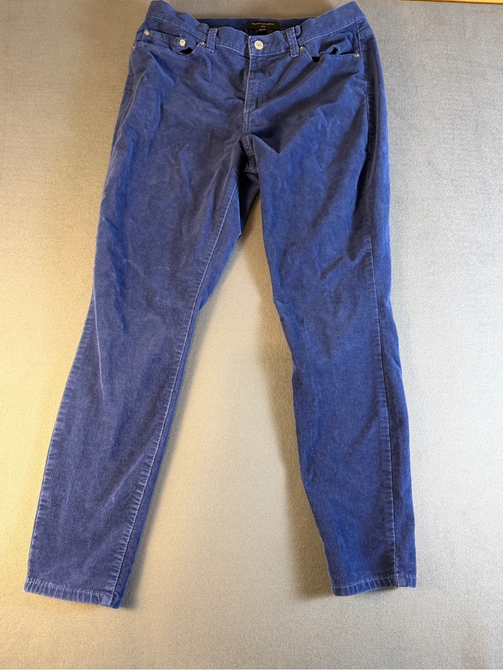 Banana Republic Men's Navy Corduroy Slim Straight Jeans